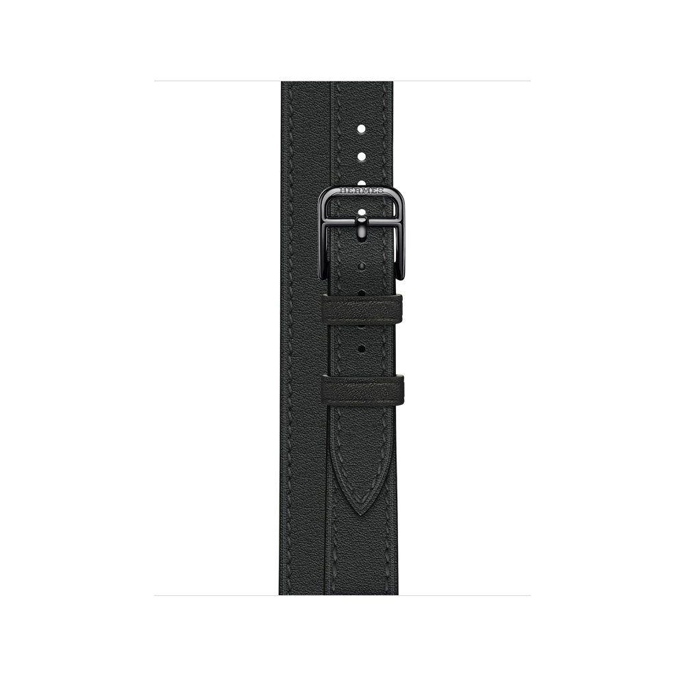 Apple Watch Hermès - 40mmケース用ヴォー・スウィフト（黒 