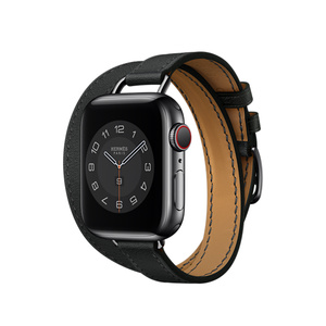 Apple Watch Hermès - 40mmケース用ヴォー・スウィフト（黒）アトラージュ・ドゥブルトゥールレザーストラップ - Apple（日本）