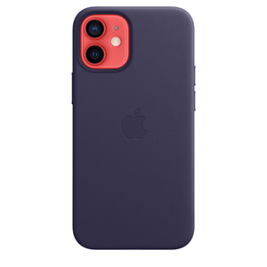 Iphone 12 Mini Leder Case Mit Magsafe Dunkelviolett Apple De