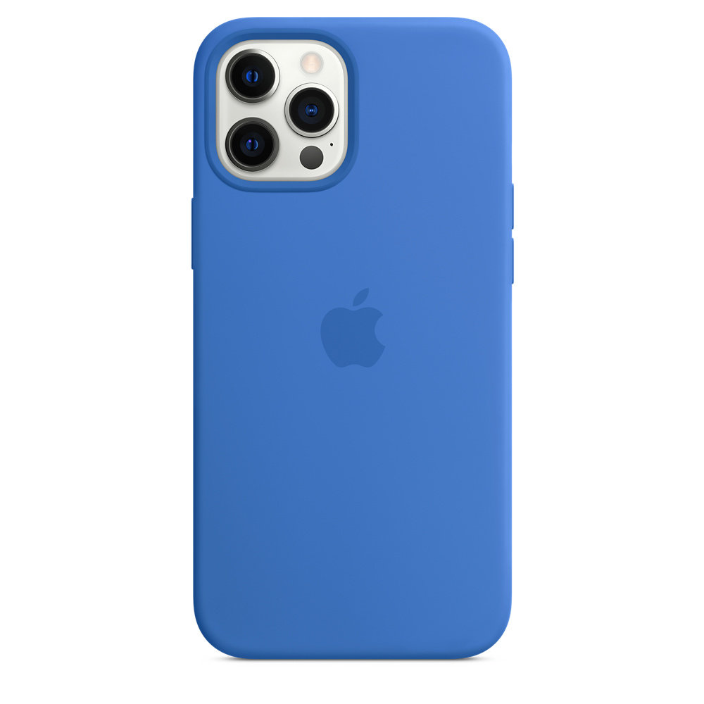 Magsafe형 Iphone 12 Pro Max 실리콘 케이스 - 카프리 블루 - Apple (Kr)