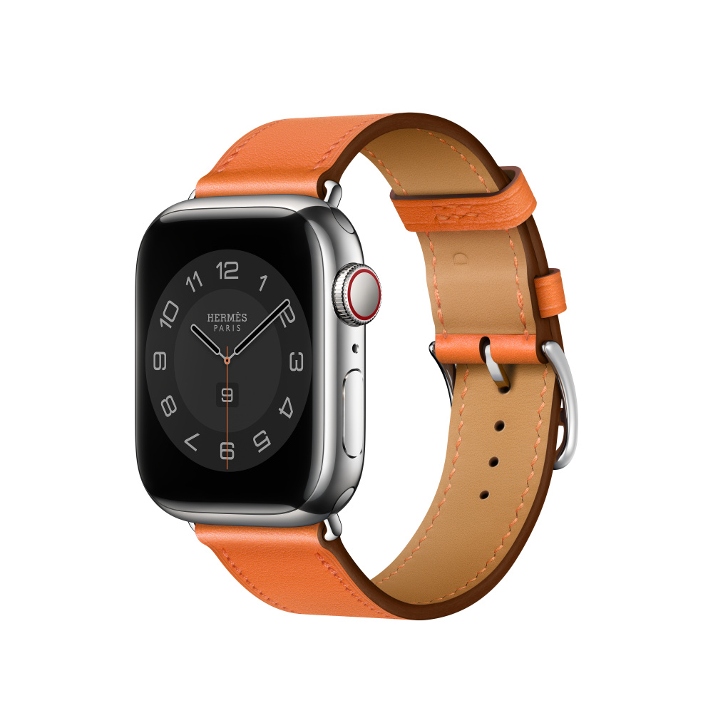 Apple Watch Hermès - 41mm Orange Swift Leather Single Tour