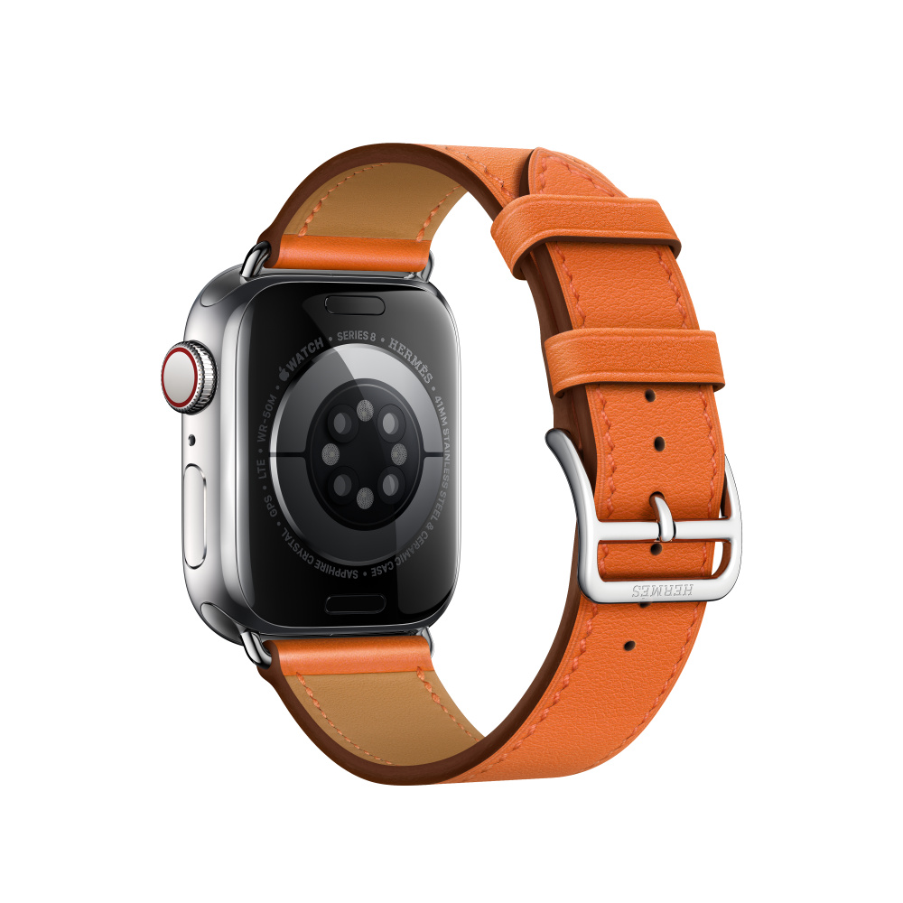 Apple Watch Hermès - 41mm Orange Swift Leather Single Tour 