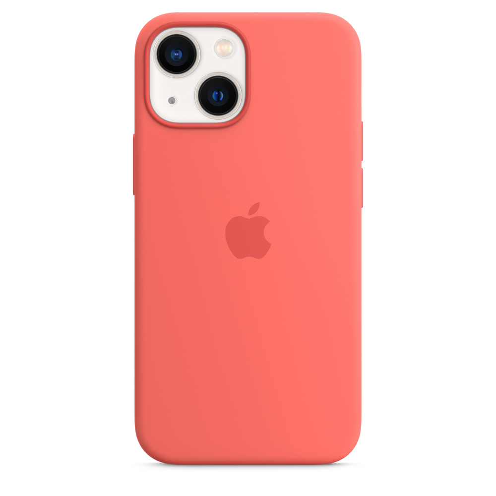 MagSafe対応iPhone 13 miniシリコーンケース - ピンクポメロ