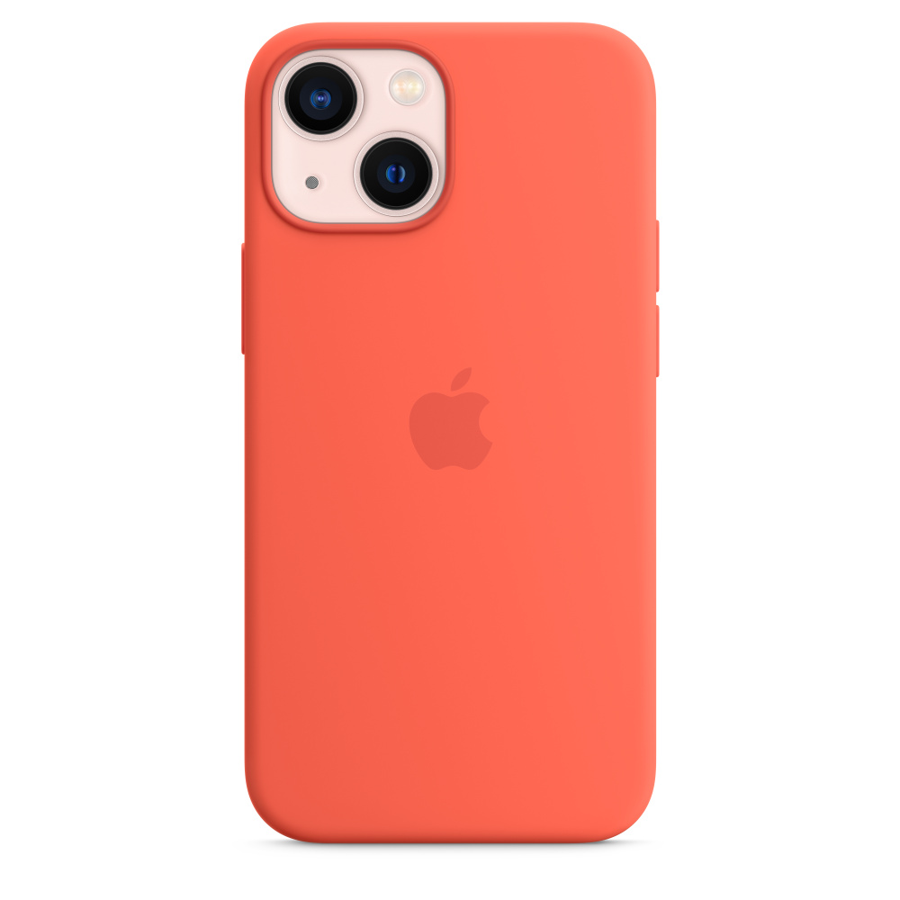 iPhone 13 Pro Silicone Case with MagSafe - Nectarine - Apple