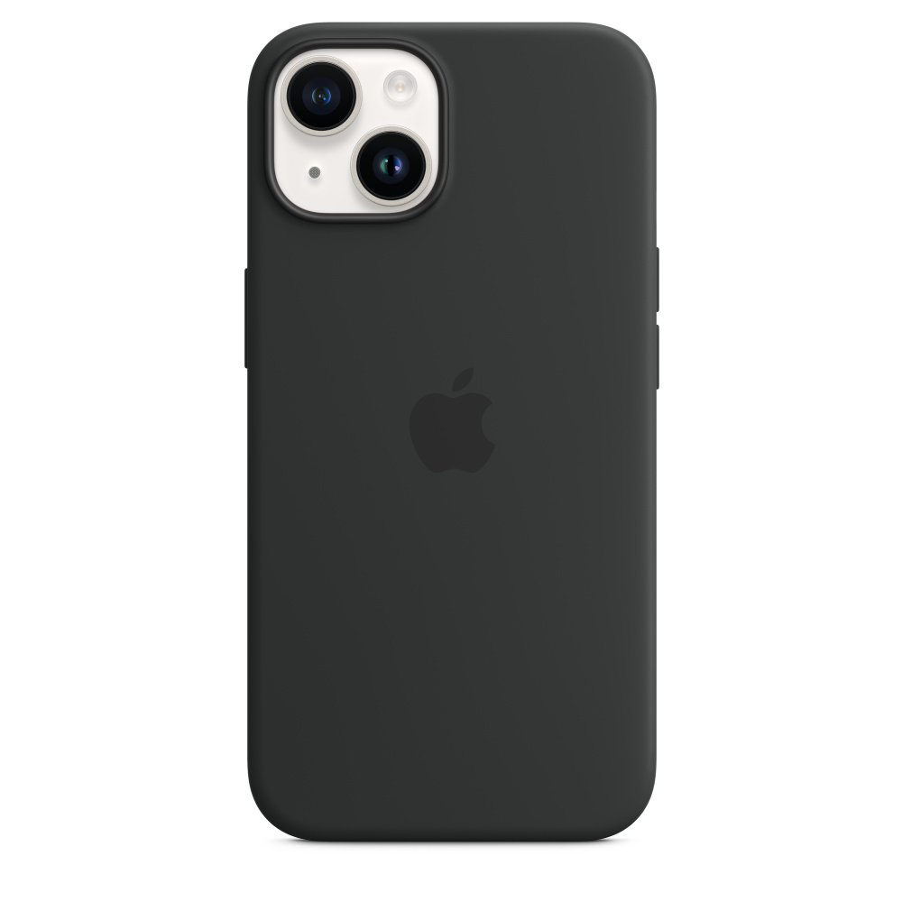 MagSafe対応iPhone 14シリコーンケース - ミッドナイト - Apple 