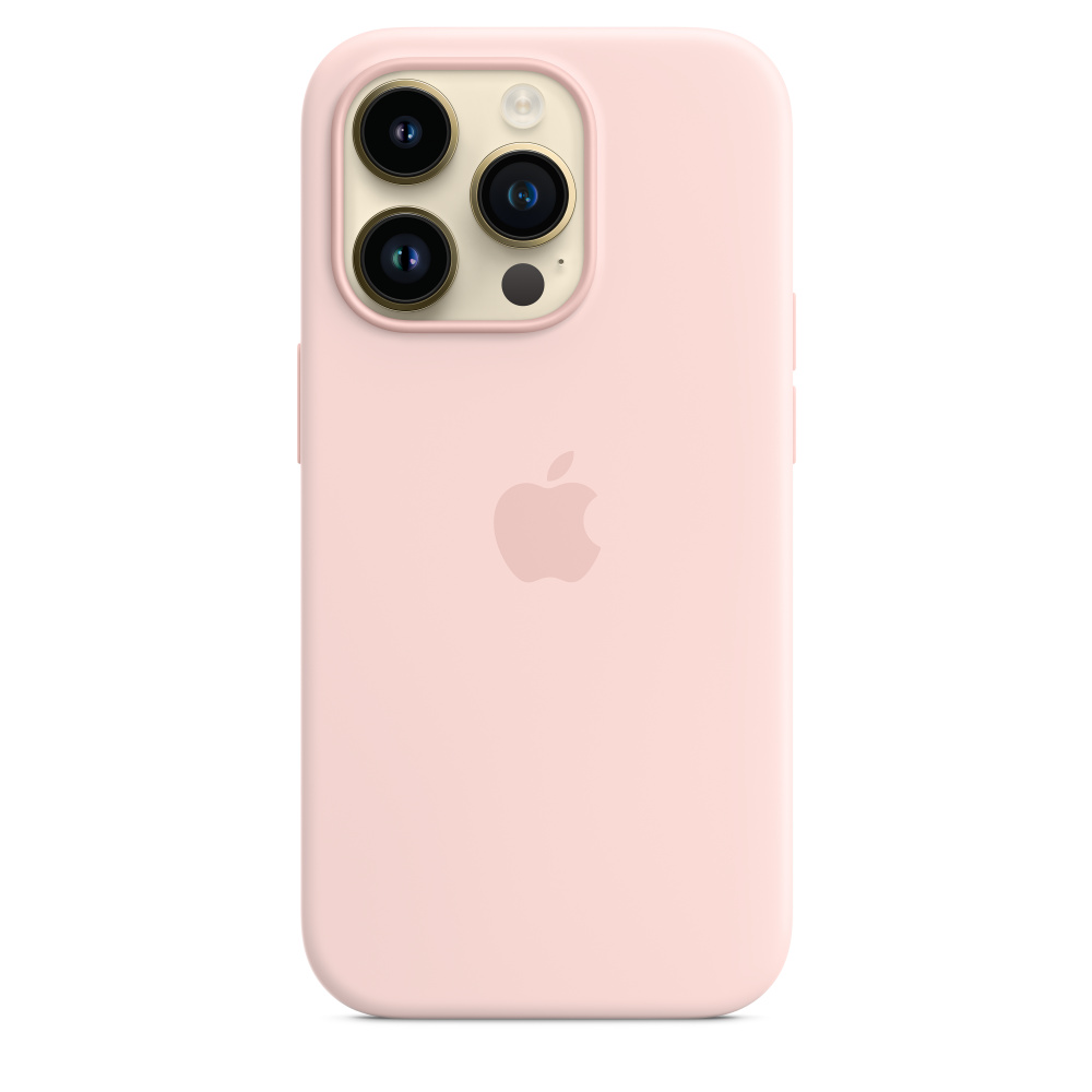 MagSafe対応iPhone 14 Proシリコーンケース - チョークピンク - Apple