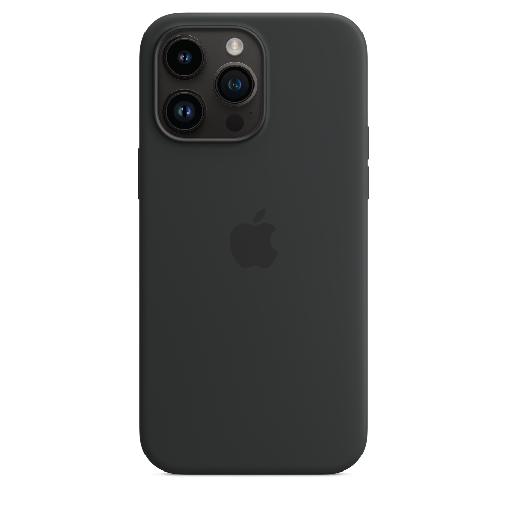 Capa em silicone com MagSafe para iPhone 14 Pro - Meia-noite