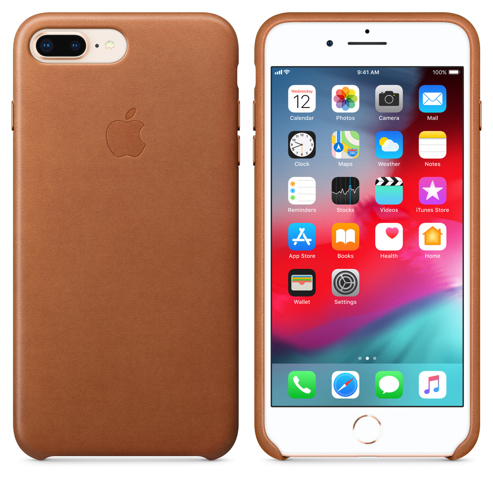 Vertellen Ideaal Aardrijkskunde iPhone 8 Plus / 7 Plus Leather Case - Saddle Brown - Apple (AE)