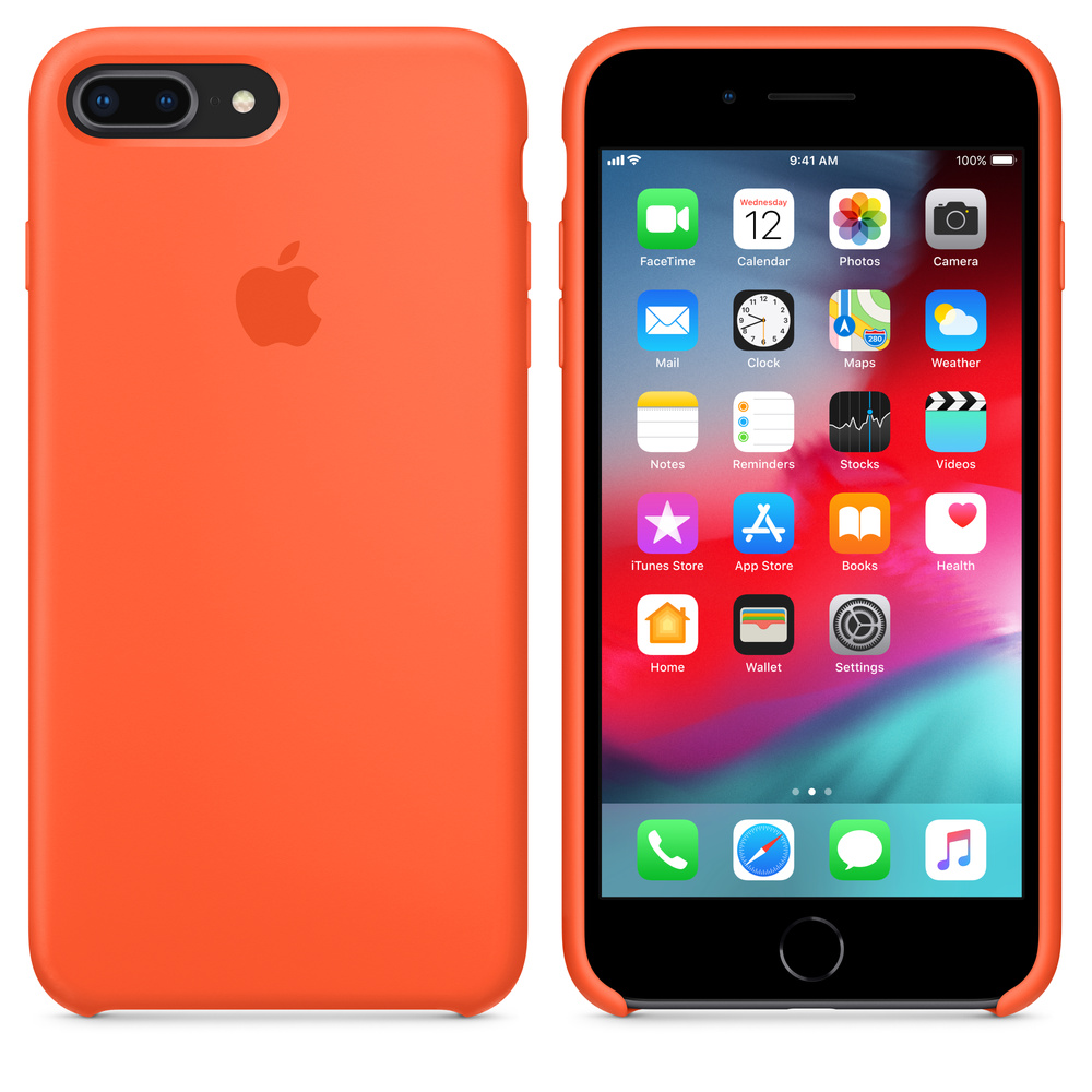 iPhone X Silicone Case - Spicy Orange - Business - Apple (SG)