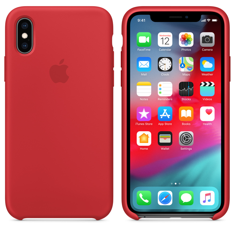 iPhone XSシリコーンケース - (PRODUCT)RED - Apple（日本）