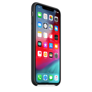 iPhone XS Max Silicone Case - Black - Education - Apple