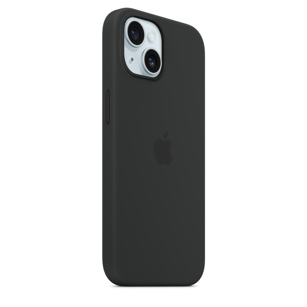 iPhone 15 シリコン ケース カバー 黒 ブラック 新品互換品 純正