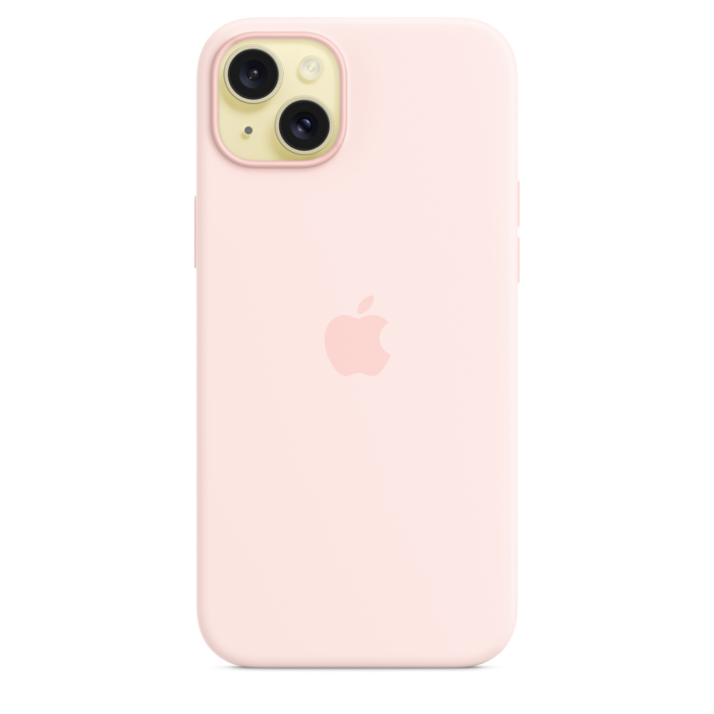 MagSafe対応iPhone 15 Plusシリコーンケース - ライトピンク - Apple