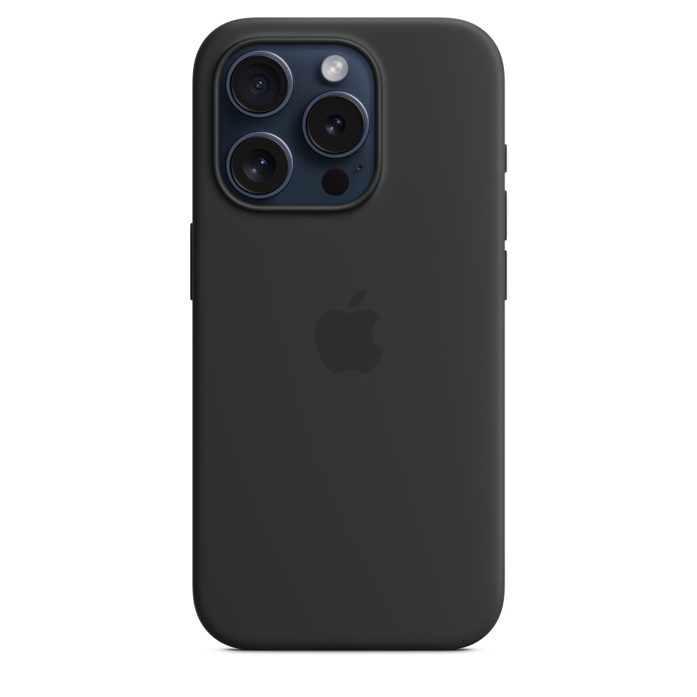 MagSafe対応iPhone 15 Proシリコーンケース - ブラック - Apple（日本）