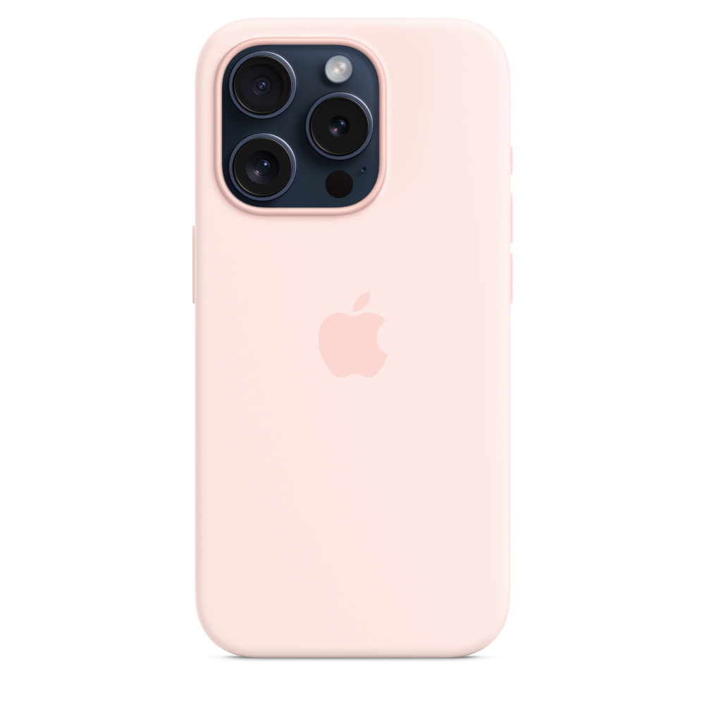 iPhone 15 Plus Silicone Case with MagSafe - Light Pink - Apple (AE)