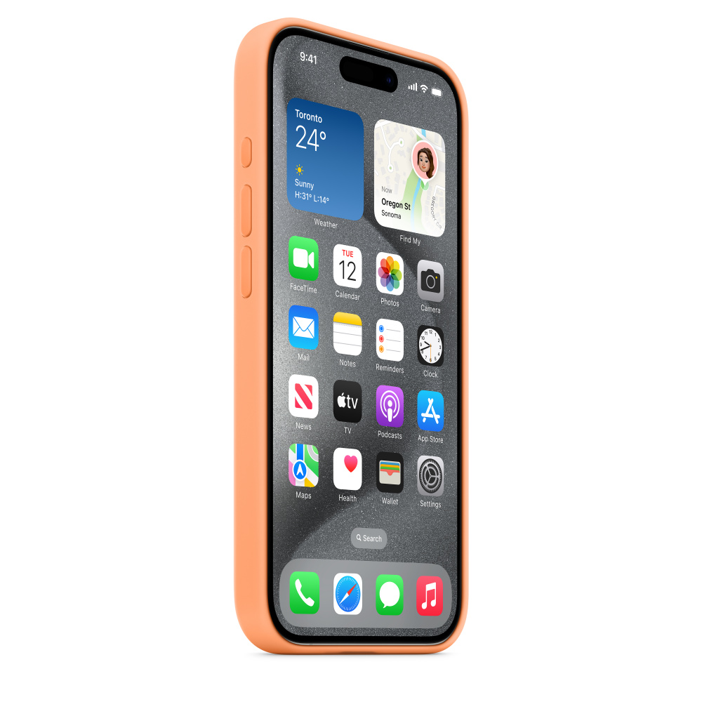 Buy Apple Soft Silicone Back Cover for Apple iPhone 15 Pro