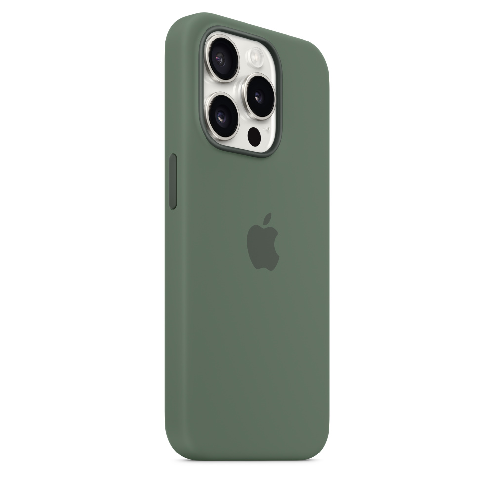 iPhone 15 Silicone Case with MagSafe - Cypress - Apple