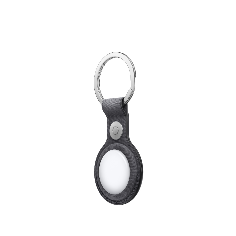 Wasserstein AirTag Holder PU Leather Keychain - Keyring and