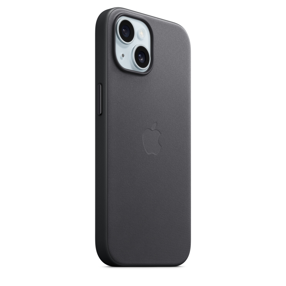 iPhone 15 FineWoven Case with MagSafe - Black - Apple