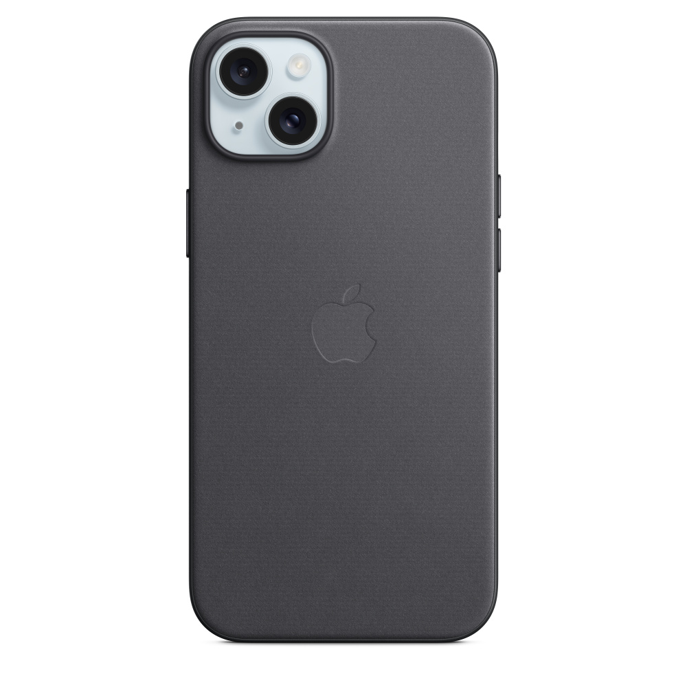 iPhone 15 Plus FineWoven Case with MagSafe - Black - Apple