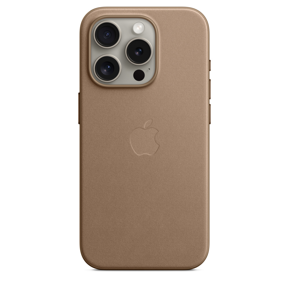 iPhone 15 Pro Feingewebe Case mit MagSafe – Taupe - Apple (CH)