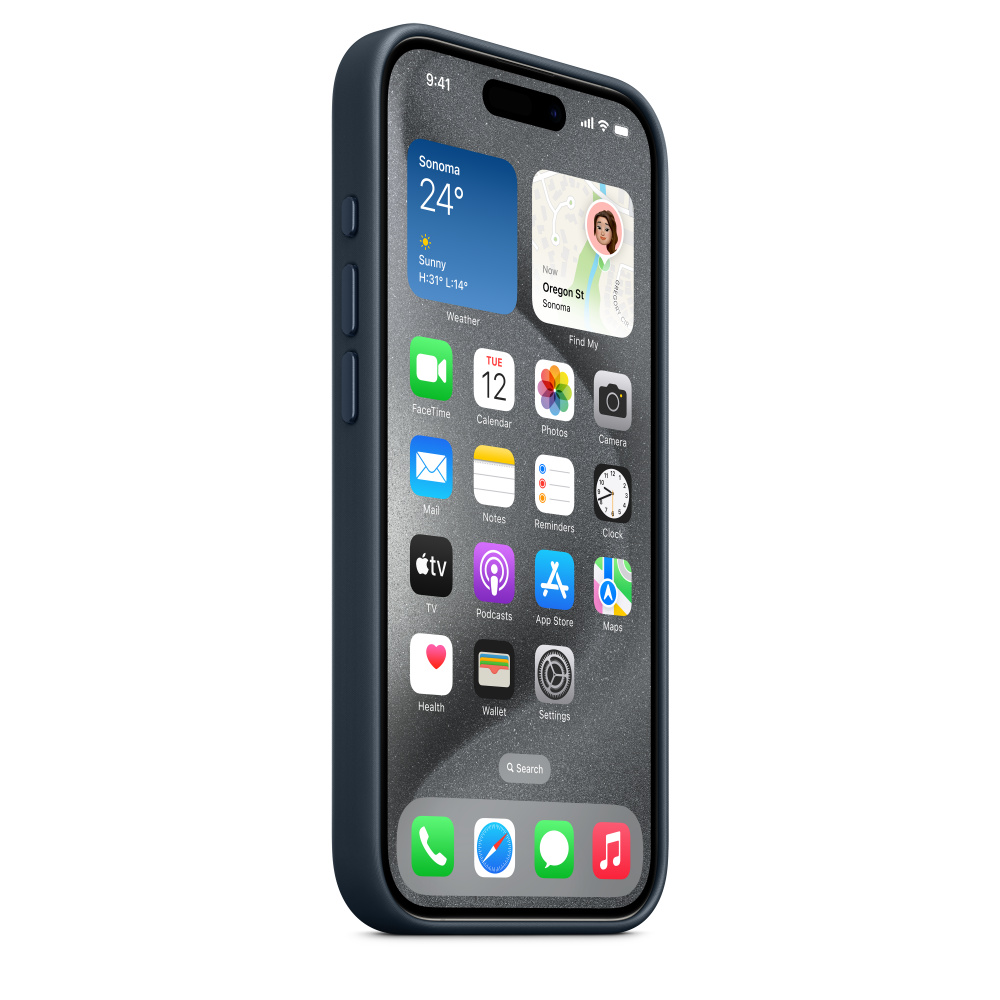 MagSafe対応iPhone 15 Proファインウーブンケース - パシフィック 