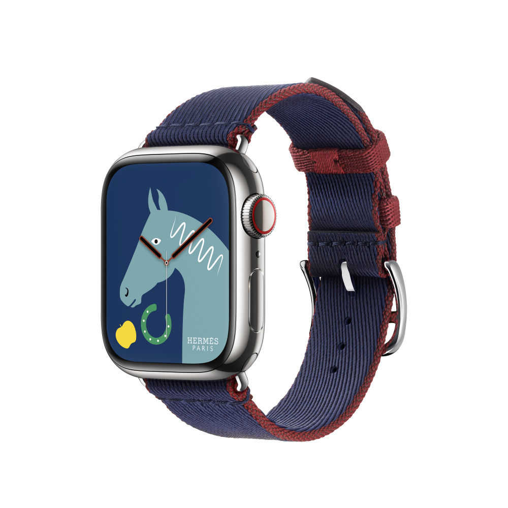 Apple Watch Hermès - 41mmケース用ツイルジャンプ（ネイビー ...