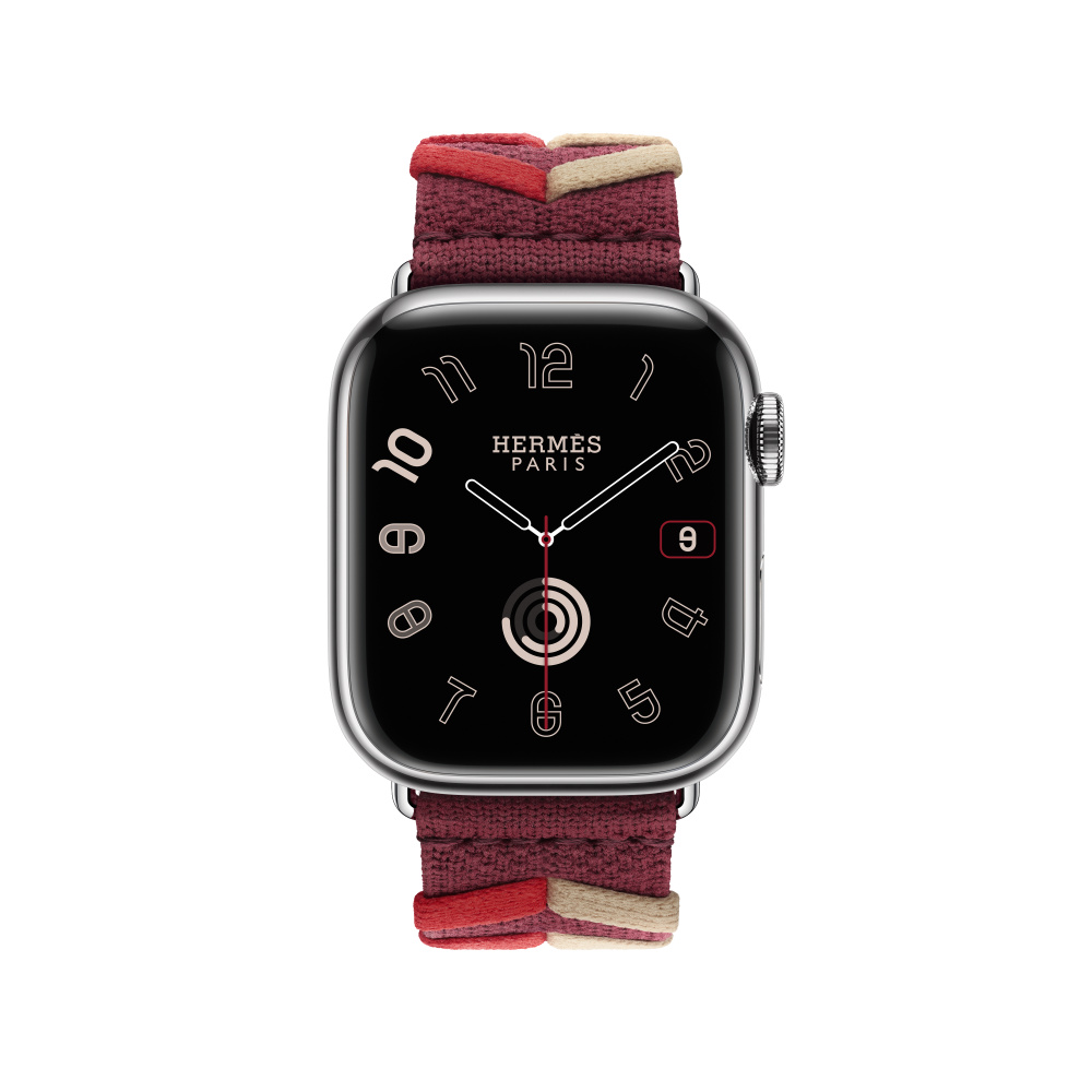 Apple Watch Hermès - 41mm Rouge H Bridon Single Tour - Apple (CA)