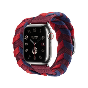 Apple Watch Hermès - 41mmケース用ブリドン（ルージュH）ドゥブルトゥールストラップ - Apple（日本）