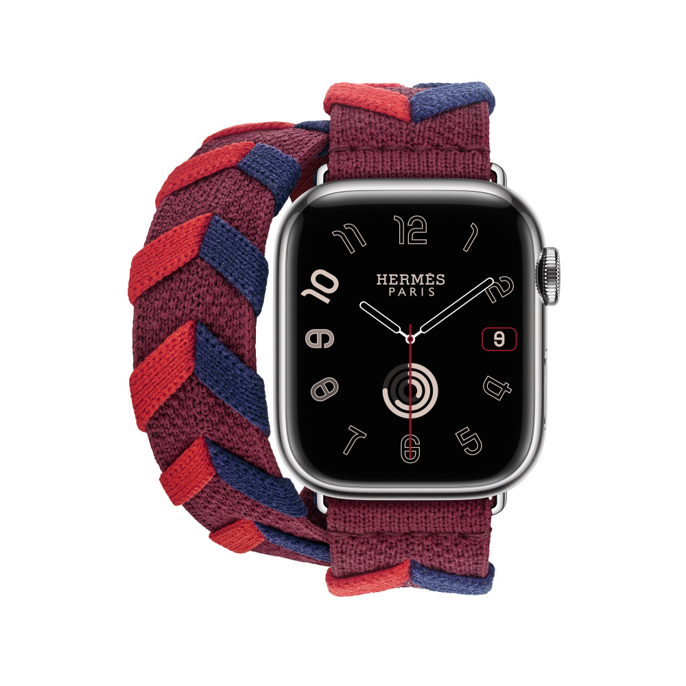 Apple Watch Hermès - 41mm Rouge H Bridon Double Tour