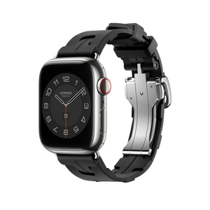 Apple Watch Hermès - 41mmケース用キリム（黒）シンプルトゥールストラップ - Apple（日本）