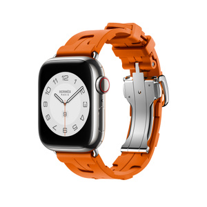 Apple Watch Hermès - 41mmケース用キリム（オレンジ）シンプル 