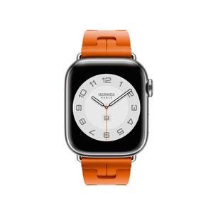 orange hermes apple watch band