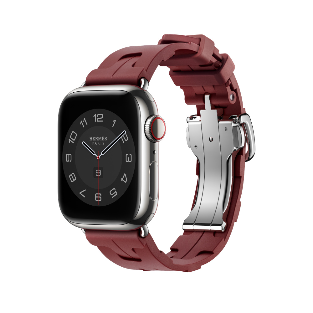 Apple Watch Hermès - 41mm Rose Texas/Rouge Piment Jumping Single Tour -  Business - Apple (HK)
