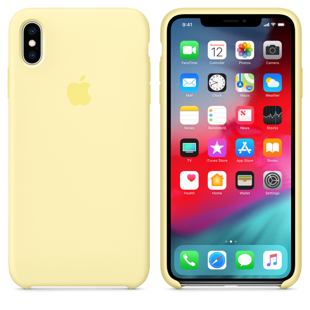Oem Iphone X/Xs Silicone Case Yellow