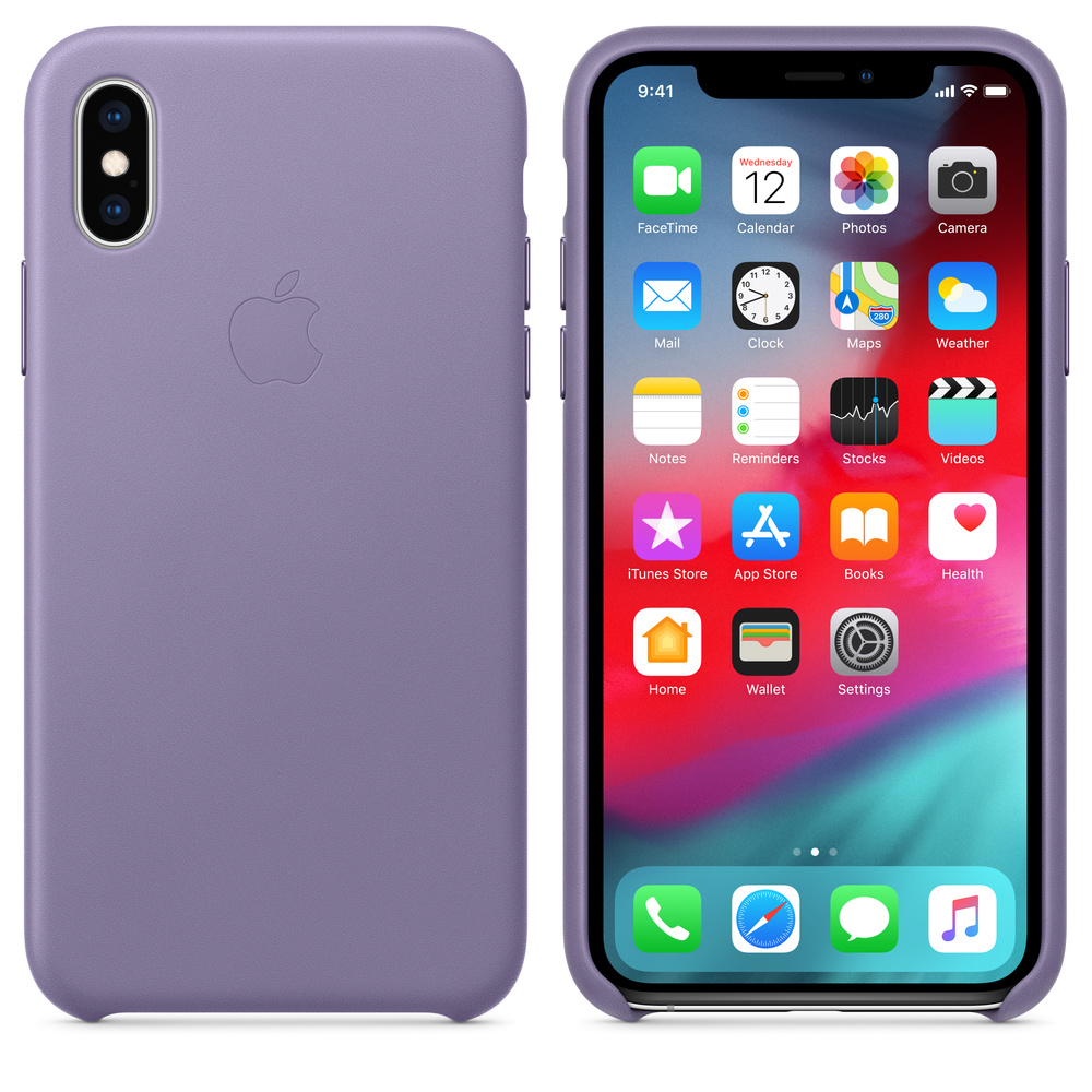 iPhone XSレザーケース - ライラック - Apple(日本)