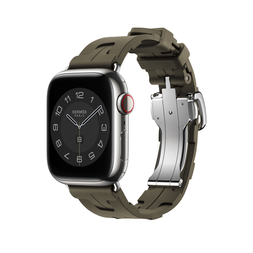 Apple Watch Hermès - 41mmケース用キリム（カーキ）シンプル 