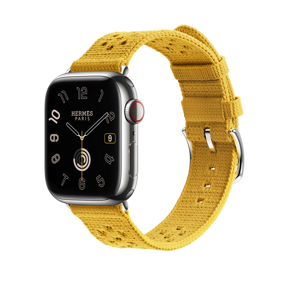 Apple Watch Hermès - 41mmケース用トリコ（ジョーヌナプル 