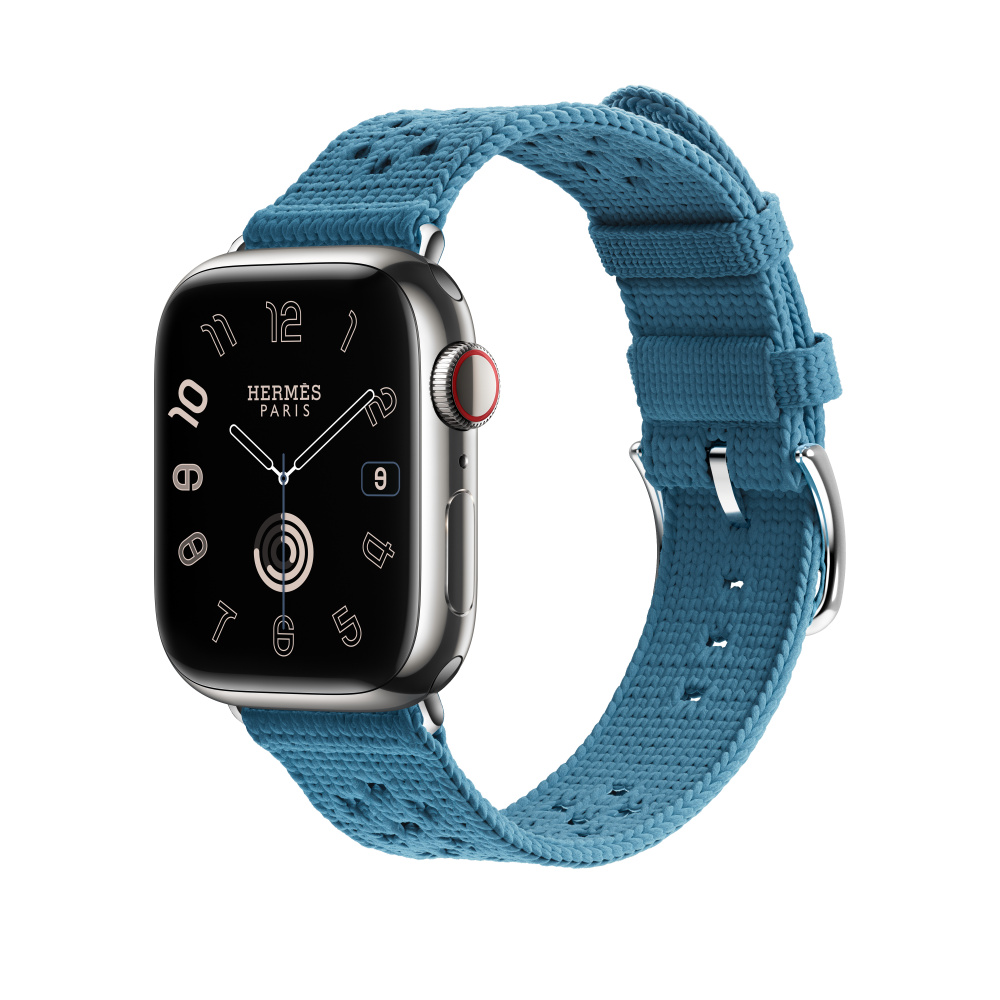 Apple Watch Hermès - 41mmケース用トリコ（ブルー・ジーン 