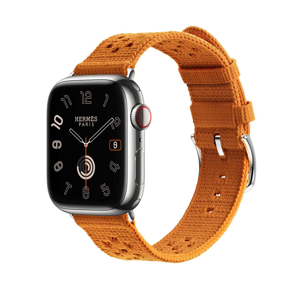 Apple Watch Hermès - 41mm Orange Tricot Single Tour - Education 
