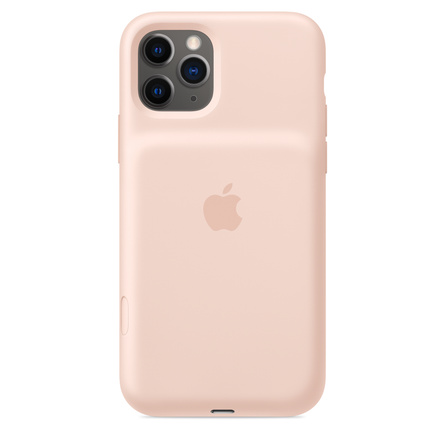 smart battery case voor iphone 11 pro rozenkwarts