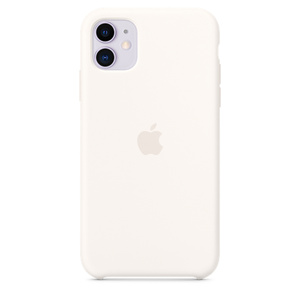 Buy Iphone 11 Silicone Case In Soft White Apple
