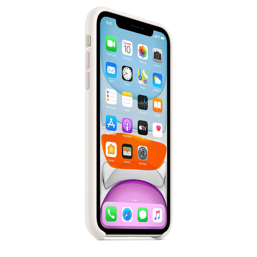 Siliconenhoesje Voor Iphone 11 Zacht Wit Apple Nl