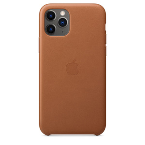 Coque en cuir pour iPhone 11 Pro - Havane - Apple (BE)