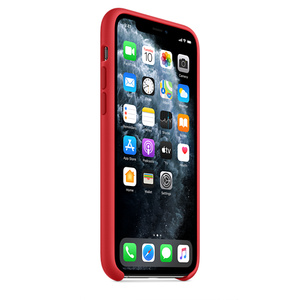 Iphone 11 Pro Silicone Case Product Red Apple Ie