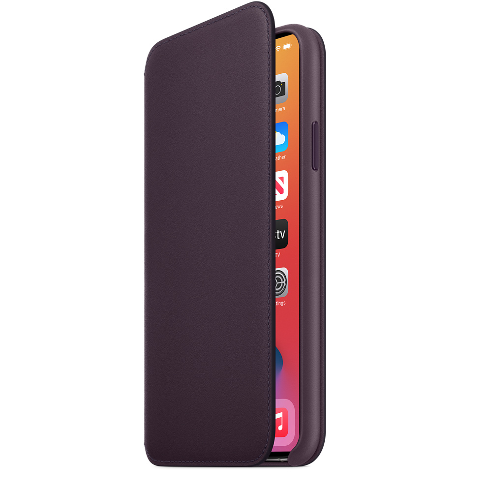 スマホアクセサリー iPhone用ケース iPhone 11 Pro Max Leather Folio - Aubergine - Apple
