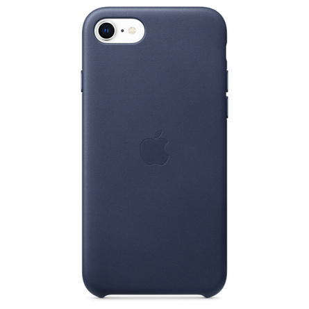 Étui en cuir pour iPhone SE - Bleu de minuit