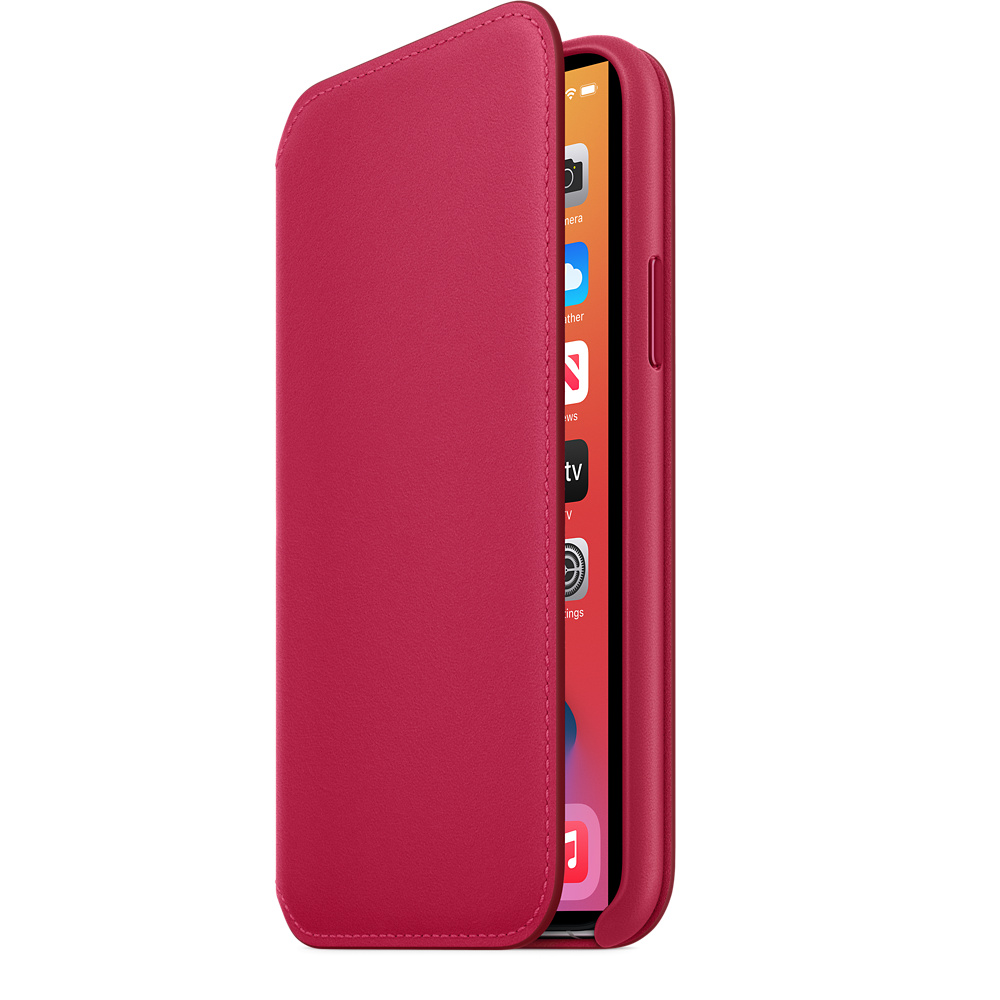 iPhone 11 Pro Leather Folio - Raspberry - Apple