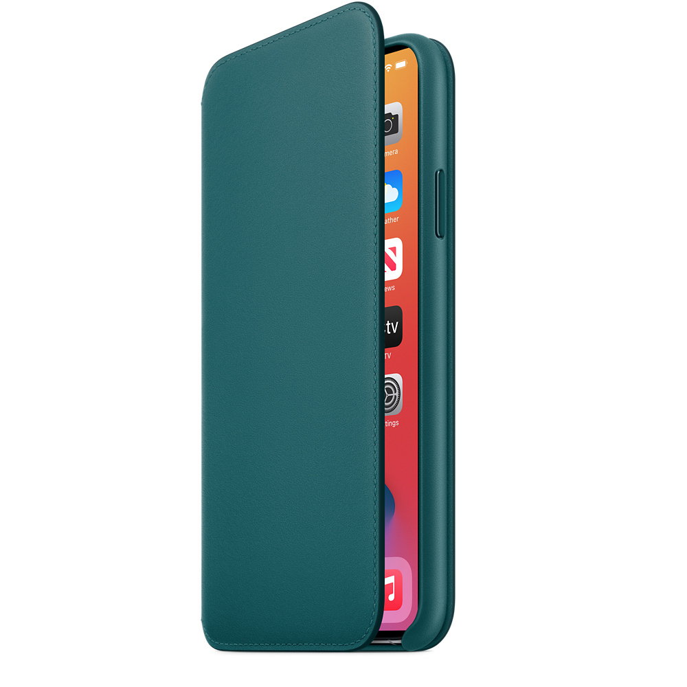 iPhone 11 Pro Max Leather Folio - Peacock - Apple