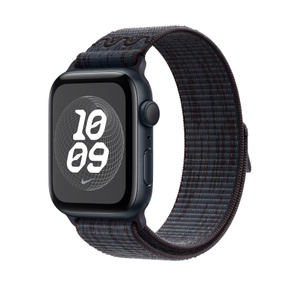46mmケース用ブラック/ブルーNikeスポーツループ - Apple（日本）